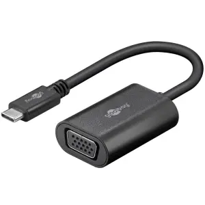 Adapter USB-C => VGA FHD Goobay črn (38531)