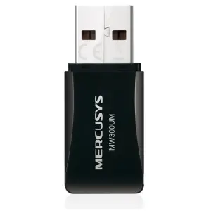 Brezžični mrežni adapter USB 2.0 MERCUSYS WiFi4 802.11n N300 300Mbit/s Nano (MW300UM)