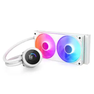 Vodno hlajenje NZXT Kraken Plus - 240mm RGB bela (RL-KR240-W2)