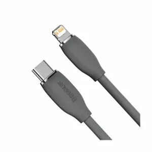 Kabel USB-C => Lightning 1,20m 20W Baseus Jelly črn (CAGD020001)