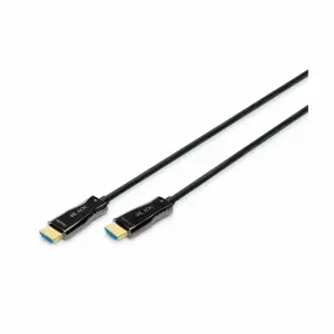 Kabel HDMI(m)=>HDMI(m) v2.0b 15,00m UHD 4K/60Hz AOC optični hibridni pozlačeni kontakti črn Digitus (AK-330125-150-S)
