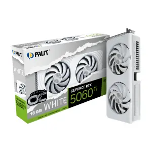 Grafična kartica nVidia RTX5060Ti Palit OC Bela - 16GB GDDR7 (NE7506TU19T1-GB2061M)