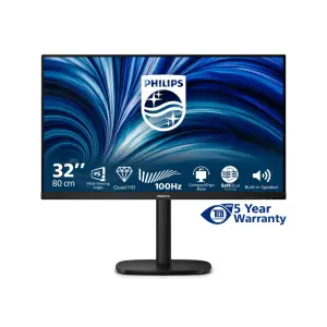 Monitor Philips 80 cm (31,5") 32B2N3500 2560x1440 100Hz IPS 4ms 2xHDMI DisplayPort 4xUSB3.2 Pivot Zvočniki  3H sRGB113% AdaptiveSync 3000-series