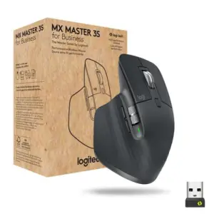 Miš brezžična + Bluetooth Logitech MX Master 3S Performance For Business 8000DPI Bolt reciever grafitna (910-006582)