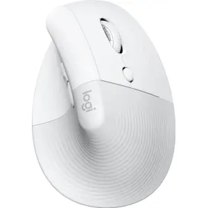 Miš brezžična + Bluetooth Logitech Lift Vertical za desničarje 4000DPI za MAC bela (910-006477) 