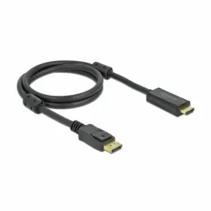 Kabel DisplayPort(m)=>HDMI(m) 1,00m 4K/60Hz črn Delock (85955)