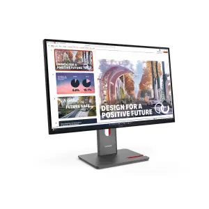 Monitor Lenovo 68,6 cm (27,0") P27QD-40 2560x1440 120Hz IPS 4ms HDMI DisplayPort USB-C 140W DP-Out 4xUSB3.2 USB-C-Out Pivot  DCI-P3-98% RJ45 KVM ThinkVision